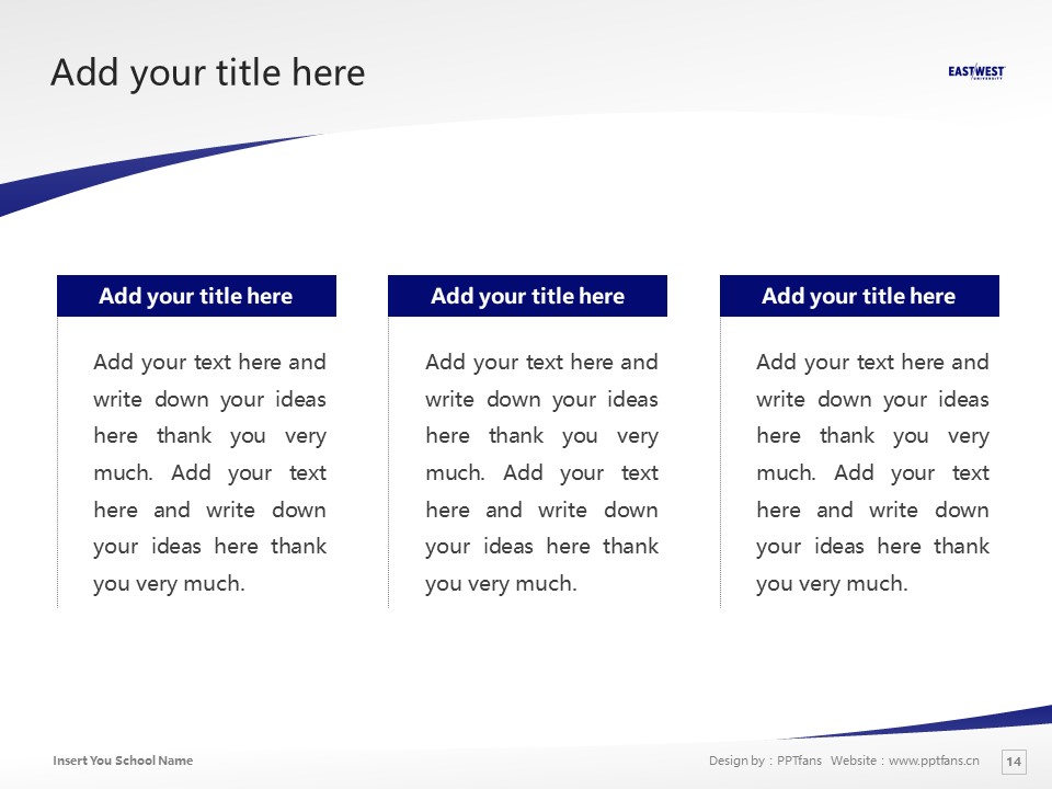 East-West University Powerpoint Template Download | 東西大學(xué)PPT模板下載_幻燈片預(yù)覽圖14