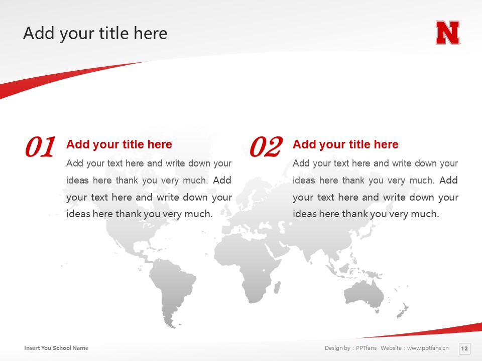 University of Nebraska lincoln Powerpoint Template Download | 內(nèi)布拉斯加林肯大學PPT模板下載_幻燈片預覽圖12