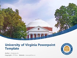 University of Virginia Powerpoint Template Download | 美国弗吉尼亚大学PPT模板下载