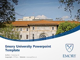 Emory University Powerpoint Template Download | 埃默里大学PPT模板下载