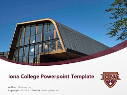 Iona College Powerpoint Template Download | 爱纳大学PPT模板下载