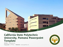 California State Polytechnic University, Pomona Powerpoint Template Download | 加州州立理工大学PPT模板下载
