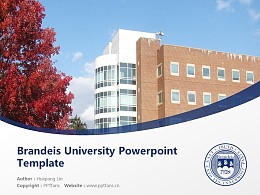 Brandeis University Powerpoint Template Download | 布兰代斯大学PPT模板下载