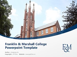 Franklin & Marshall College Powerpoint Template Download | 富兰克林马绍尔学院PPT模板下载
