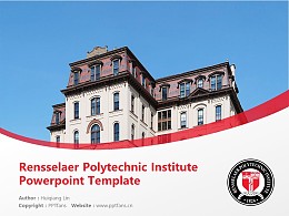 Rensselaer Polytechnic Institute Powerpoint Template Download | 美国伦斯勒理工学院PPT模板下载
