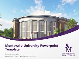 Montevallo University Powerpoint Template Download | 美国蒙特瓦洛大学PPT模板下载