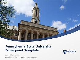 Pennsylvania State University Powerpoint Template Download | 宾州州立大学PPT模板下载