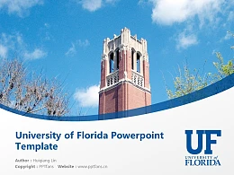 University of Florida Powerpoint Template Download | 佛罗里达大学PPT模板下载