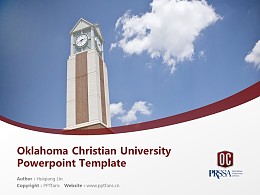 Oklahoma Christian University Powerpoint Template Download | 俄克拉荷马基督教大学PPT模板下载