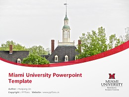 Miami University Powerpoint Template Download | 迈阿密大学PPT模板下载