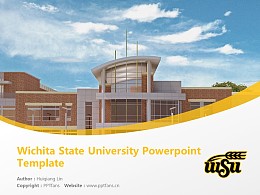 Wichita State University Powerpoint Template Download | 威奇塔州立大学PPT模板下载