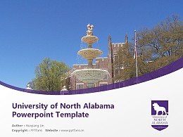 University of North Alabama Powerpoint Template Download | 美国北阿拉巴马大学PPT模板下载
