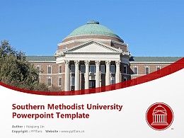 Southern Methodist University Powerpoint Template Download | 美国南卫理公会大学PPT模板下载