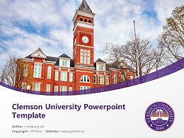 Clemson University Powerpoint Template Download | 克莱姆森大学PPT模板下载
