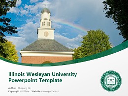 Illinois Wesleyan University Powerpoint Template Download | 伊利诺伊卫斯里大学PPT模板下载