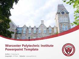 Worcester Polytechnic Institute Powerpoint Template Download | 伍斯特理工学院PPT模板下载