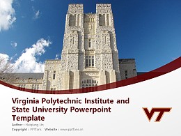 Virginia Polytechnic Institute and State University Powerpoint Template Download | 弗吉尼亚理工学院与州立大学PPT模板下载
