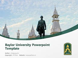 Baylor University Powerpoint Template Download | 贝勒大学PPT模板下载