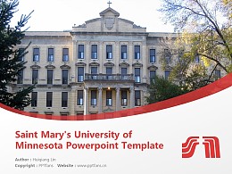 Saint Mary’s University of Minnesota Powerpoint Template Download | 明尼苏达圣玛丽大学PPT模板下载