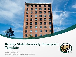 Bemidji State University Powerpoint Template Download | 明尼苏达州伯米吉州立大学PPT模板下载
