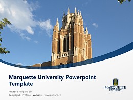 Marquette University  Powerpoint Template Download | 马凯特大学PPT模板下载