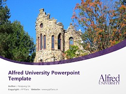 Alfred University Powerpoint Template Download | 美国艾尔佛雷德大学PPT模板下载