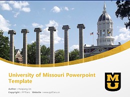 University of Missouri Powerpoint Template Download | 美国密苏里大学PPT模板下载