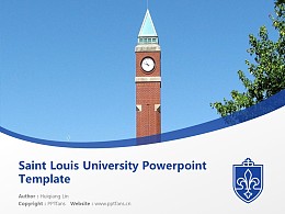Saint Louis University Powerpoint Template Download | 圣路易斯大学PPT模板下载