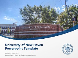 University of New Haven Powerpoint Template Download | 纽黑文大学PPT模板下载