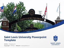 Saint Louis University Powerpoint Template Download | 美国圣路易斯大学PPT模板下载