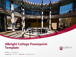 Albright College Powerpoint Template Download | 阿尔布莱特大学PPT模板下载
