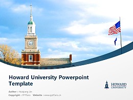 Howard University Powerpoint Template Download | 美国霍华德大学PPT模板下载