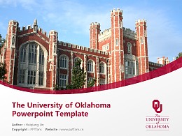 The University of Oklahoma Powerpoint Template Download | 美国俄克拉荷马大学PPT模板下载