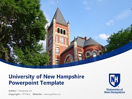 University of New Hampshire Powerpoint Template Download | 美国新罕布什尔大学PPT模板下载