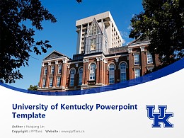University of Kentucky Powerpoint Template Download | 美国肯塔基大学PPT模板下载