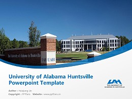 University of Alabama Huntsville Powerpoint Template Download | 美国阿拉巴马汉茨维尔大学PPT模板下载