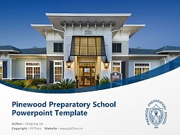 Pinewood Preparatory School Powerpoint Template Download | 松林大学预备学校PPT模板下载