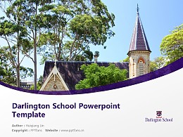 Darlington School Powerpoint Template Download | 达令敦学校PPT模板下载