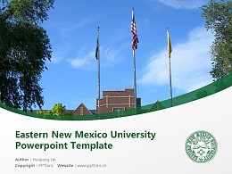 Eastern New Mexico University Powerpoint Template Download | 东新墨西哥大学PPT模板下载