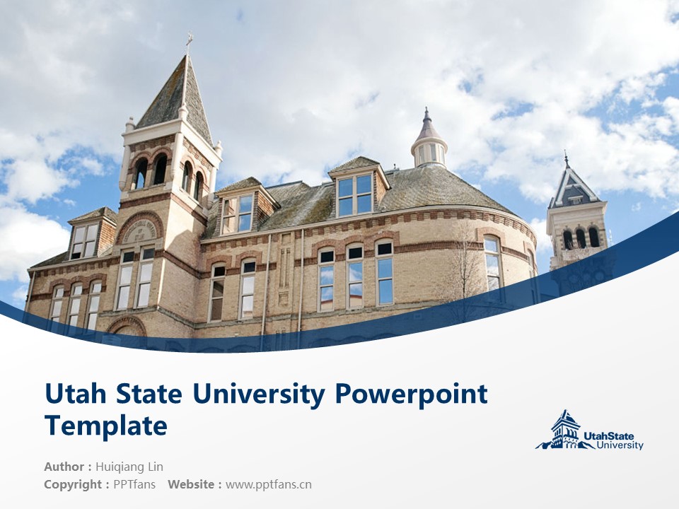 Utah State University Powerpoint Template Download | 猶他州立大學(xué)PPT模板下載_幻燈片預(yù)覽圖1