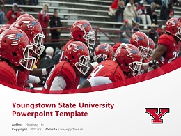 Youngstown State University Powerpoint Template Download | 扬斯敦州立大学PPT模板下载