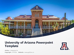 University of Arizona Powerpoint Template Download | 亚利桑那大学PPT模板下载