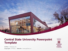 Central State University Powerpoint Template Download | 中央州立大学PPT模板下载