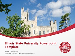 Illinois State University Powerpoint Template Download | 伊利诺斯州立大学PPT模板下载
