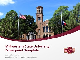 Midwestern State University Powerpoint Template Download | 中西州立大学PPT模板下载