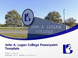 John A. Logan College Powerpoint Template Download | 约翰洛根学院PPT模板下载