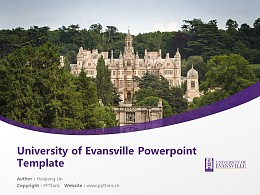 University of Evansville Powerpoint Template Download | 伊凡斯维尔大学PPT模板下载