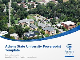 Athens State University Powerpoint Template Download | 雅典州立大学PPT模板下载