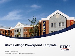 Utica College Powerpoint Template Download | 尤蒂卡学院PPT模板下载