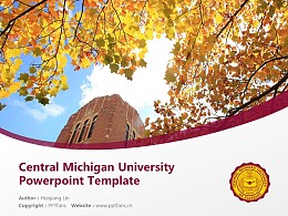 Central Michigan University Powerpoint Template Download | 中密歇根大学PPT模板下载